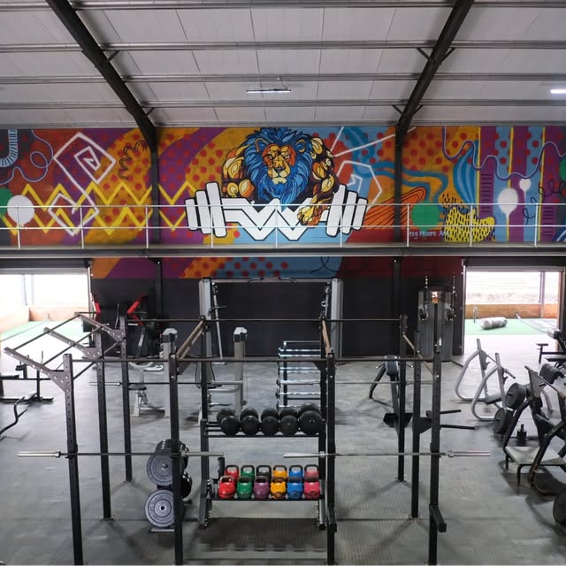 The Workout Warehouse — mural in Howick, KwaZulu-Natal