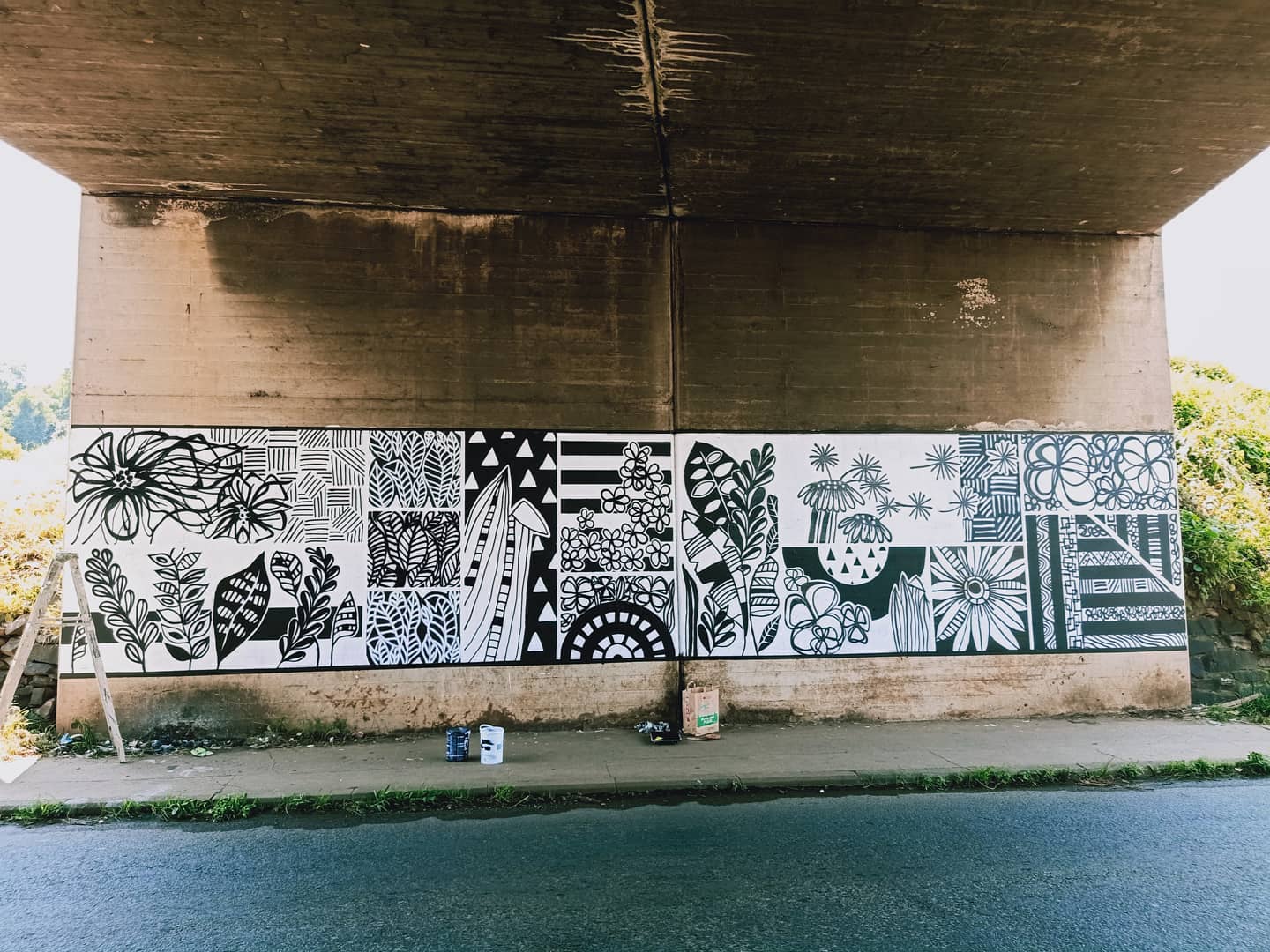 Mayors Walk Bridge I — mural in Pietermaritzburg
