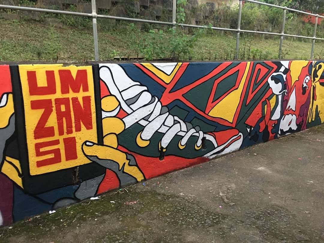 Umzansi Youth in Business — mural in Sweetwaters, KwaZulu-Natal
