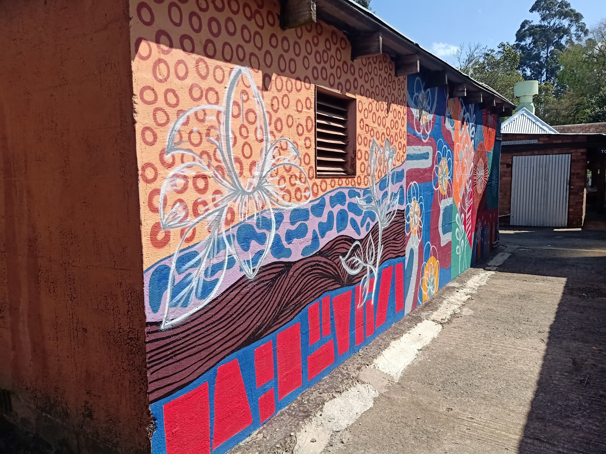 Wildflowers — mural in Residential Exterior