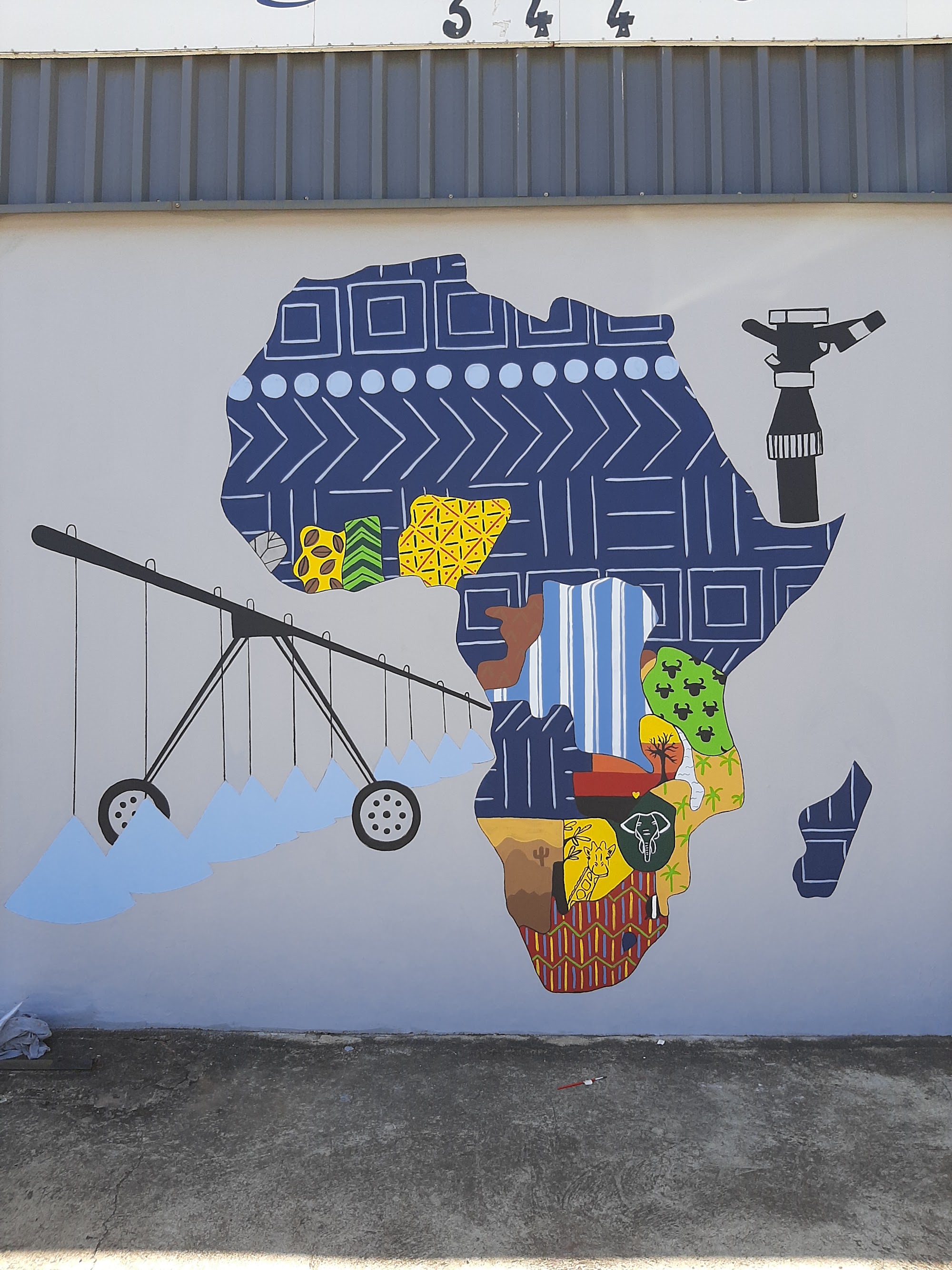 Africa — mural in Community Wall