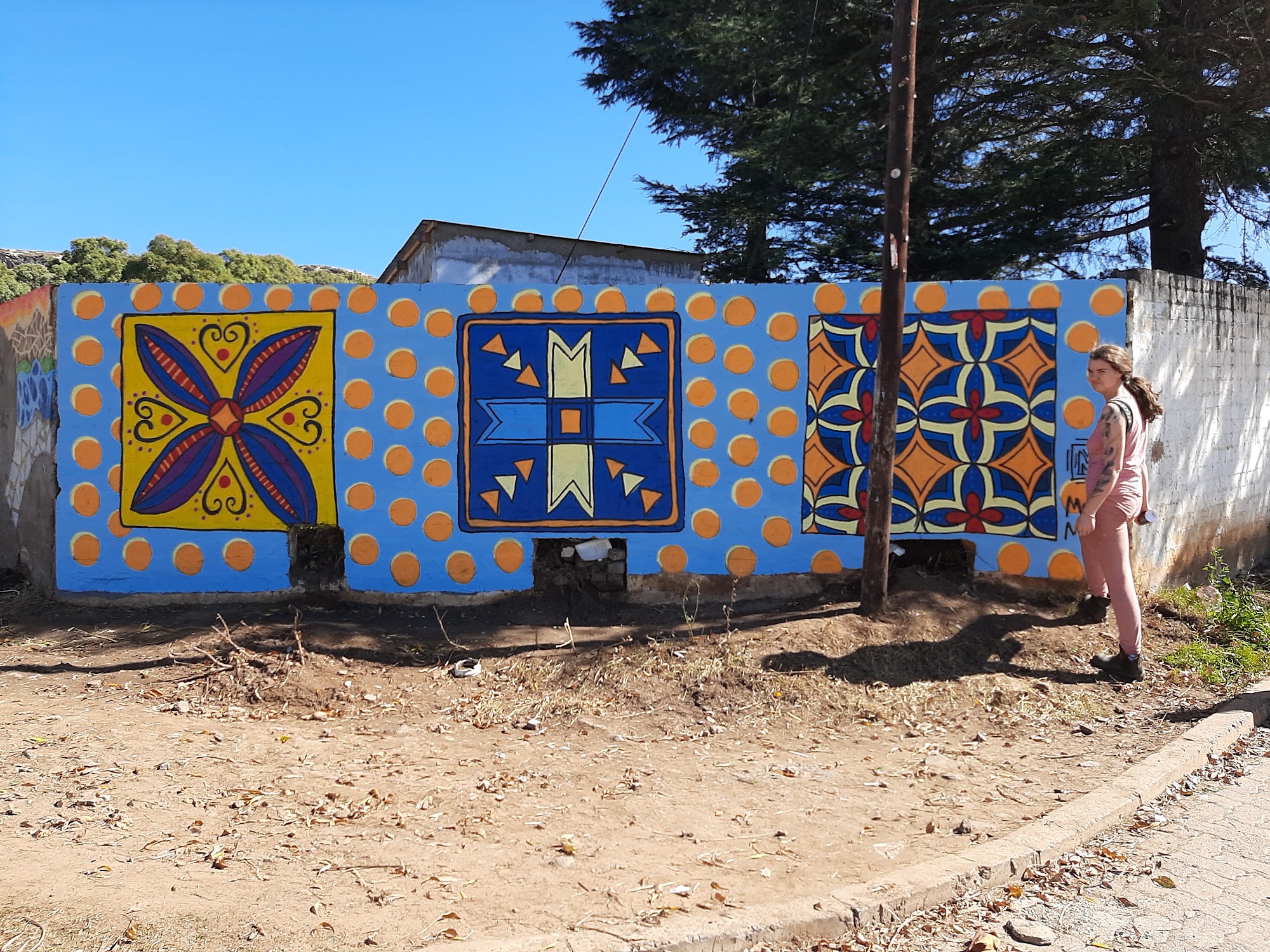 Tile Mandala Wall — mural in Community Wall