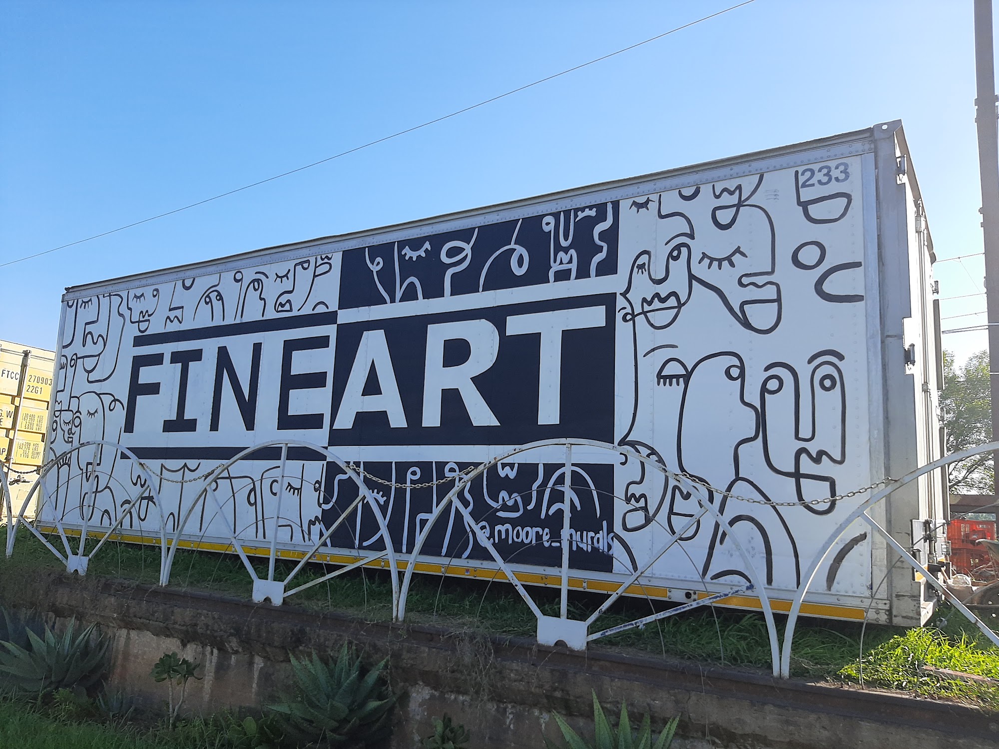 Fine Art — mural in Shipping Container